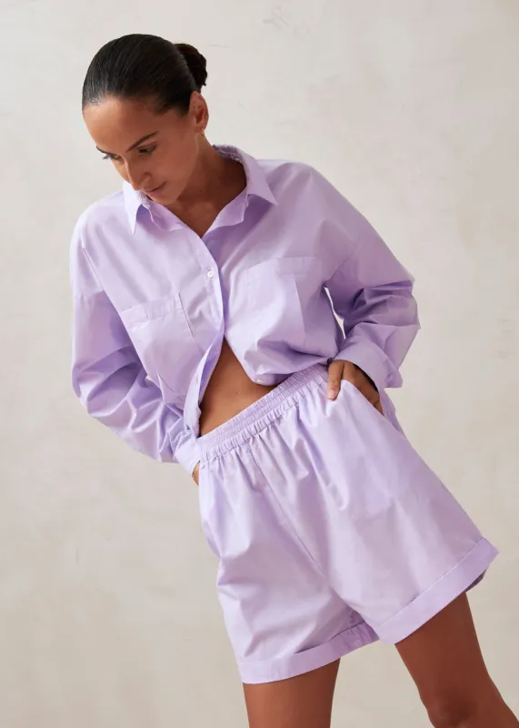 Mae Lilac Shorts sold by Alohas