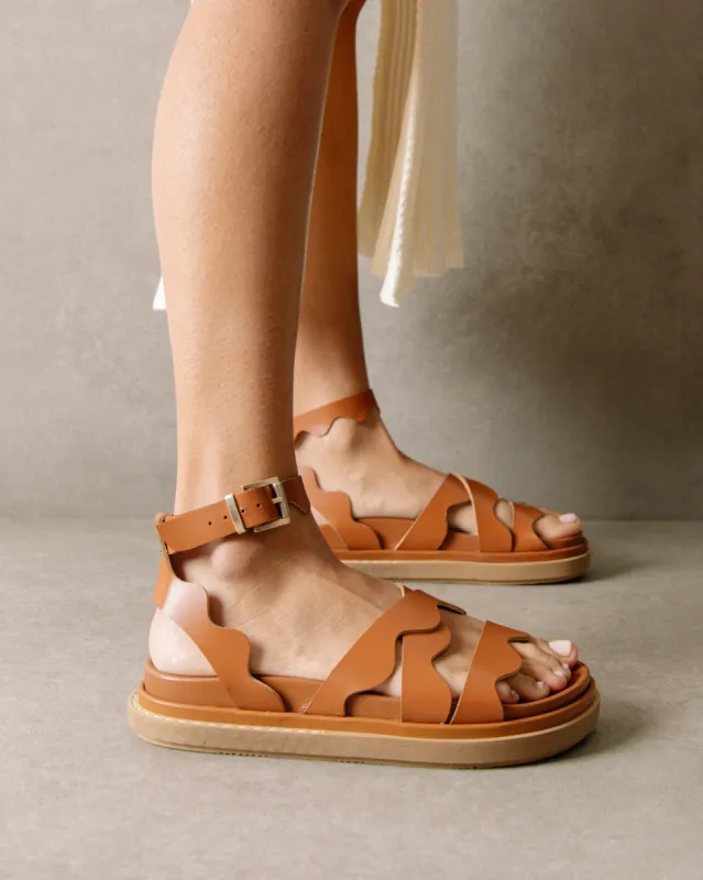 Wavy Tan Sandals sold by Alohas