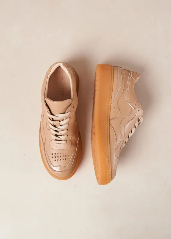 Tb.87 Onix Taupe Leather Sneakers sold by Alohas