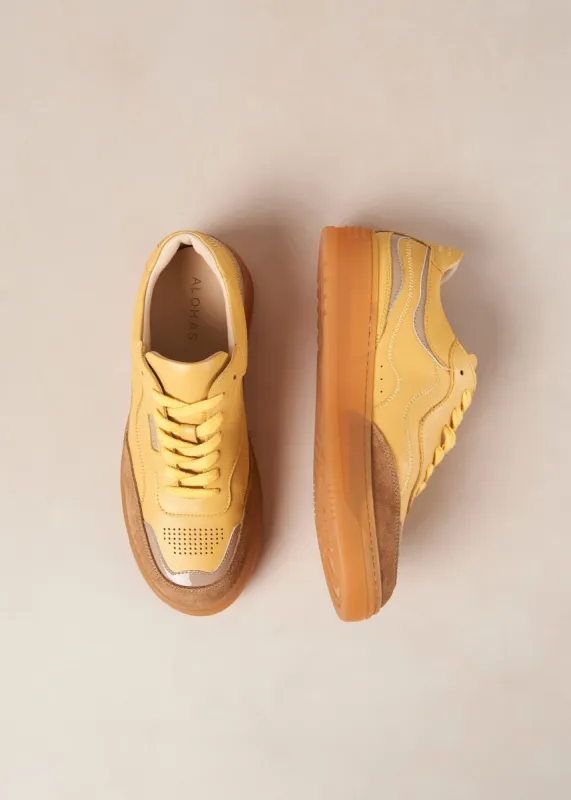 Tb.87 Suede Onix Mustard Leather Sneakers sold by Alohas