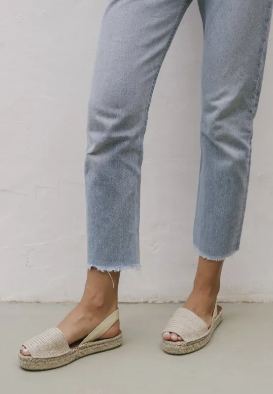 Ibizas Platform Raffia Natural sold by Alohas