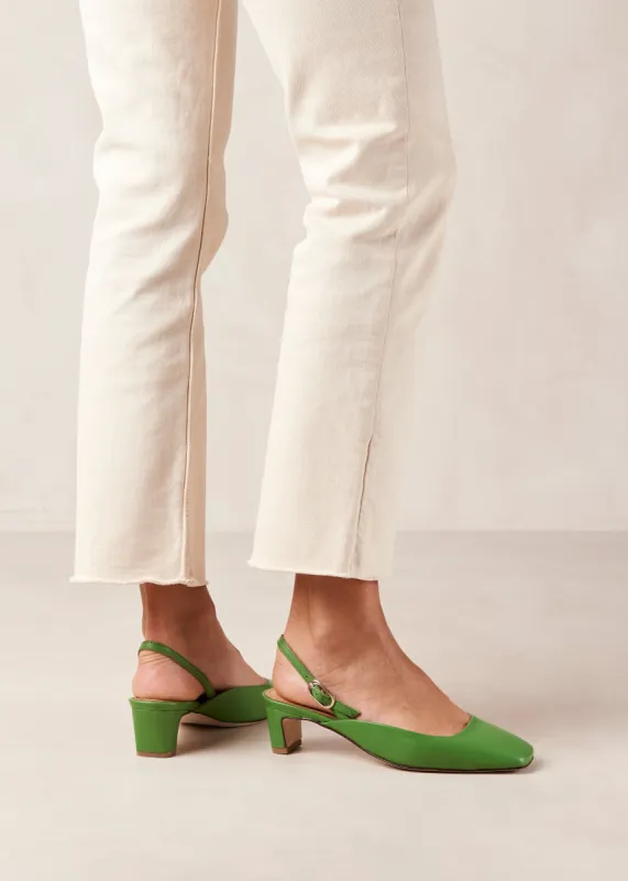 Lindy Evergreen Leather Pumps sold by Alohas