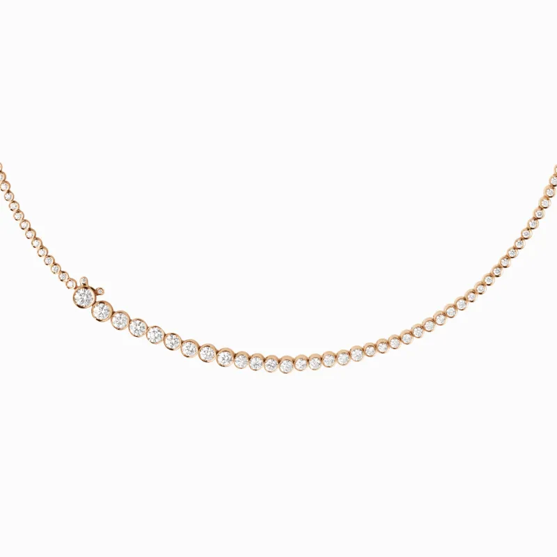 Collier de Tennis Classique Rose made by Sophie Bille Brahe