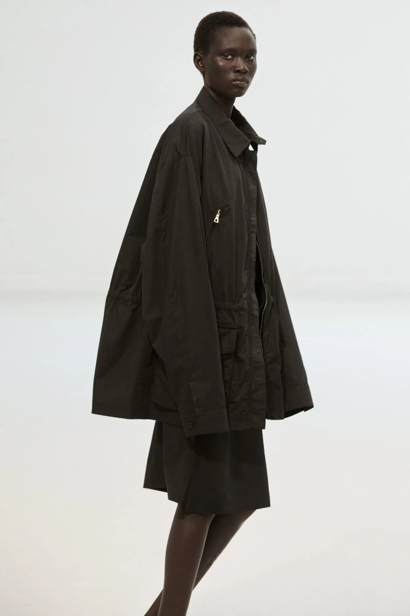 Field jacket cotton black sold by Rier product image thumbnail 2