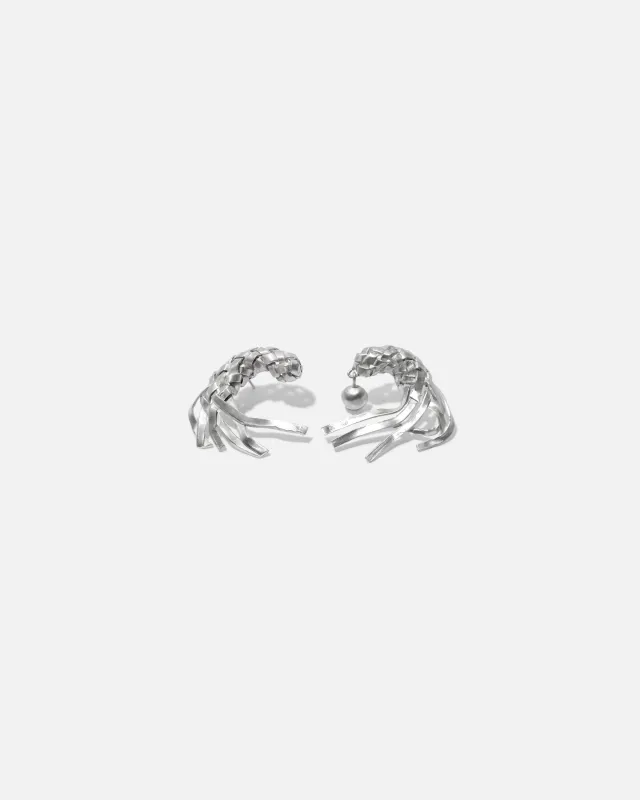 Sterling-silver earrings studs made by Rier