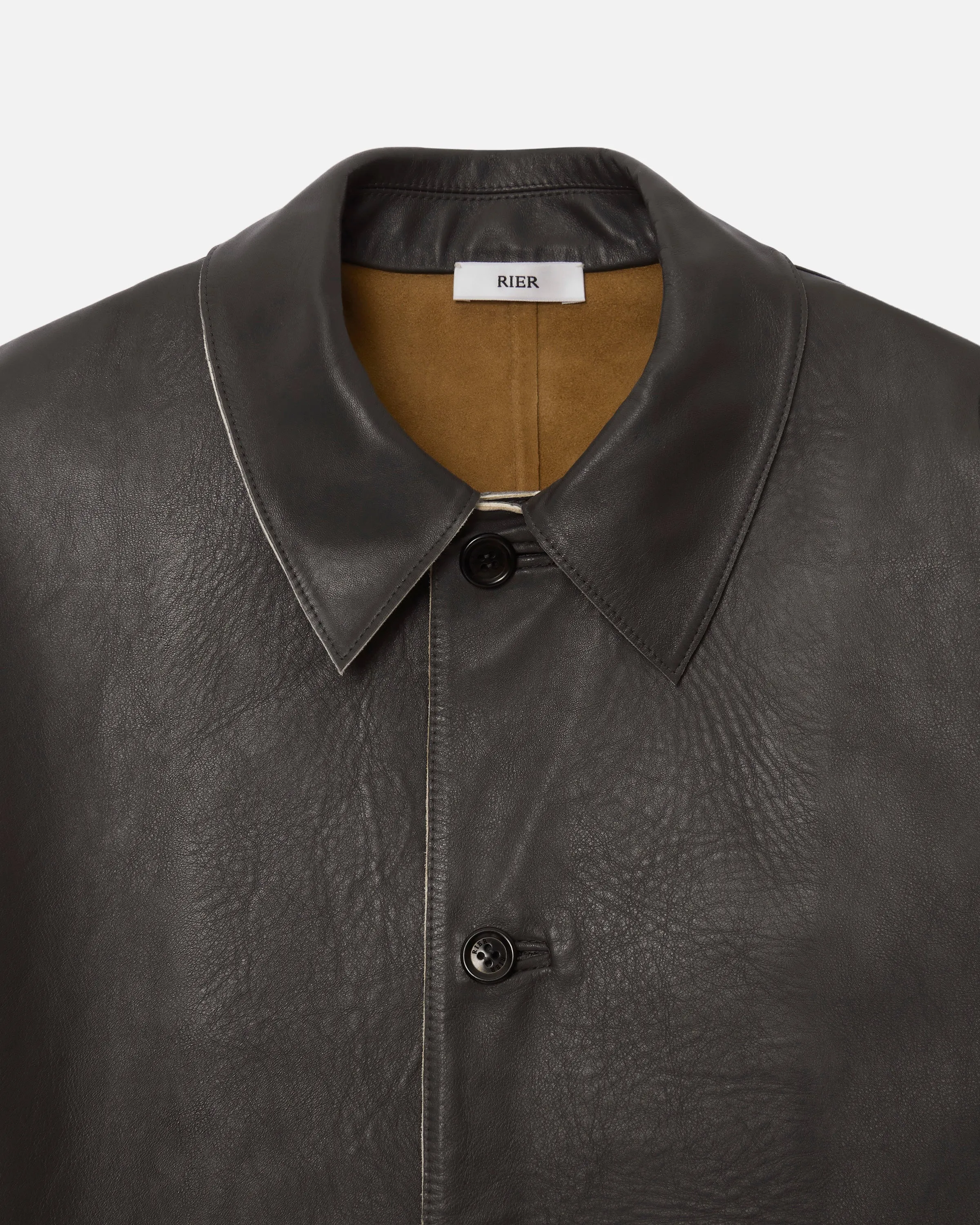 Bonded leather coat ardoise sold by Rier product image thumbnail 4
