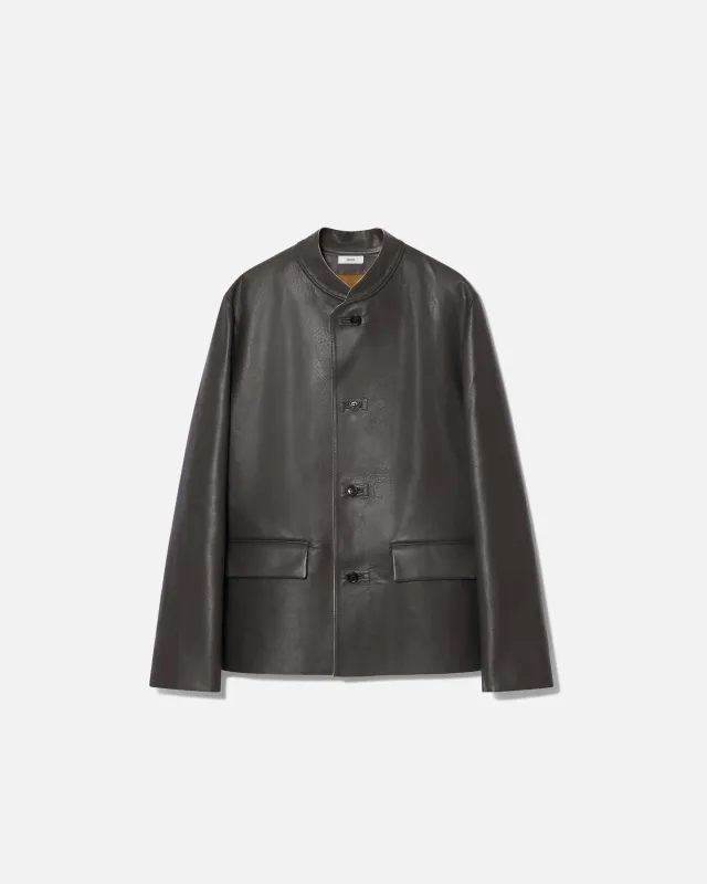 Bonded leather jacket ardoise made by Rier