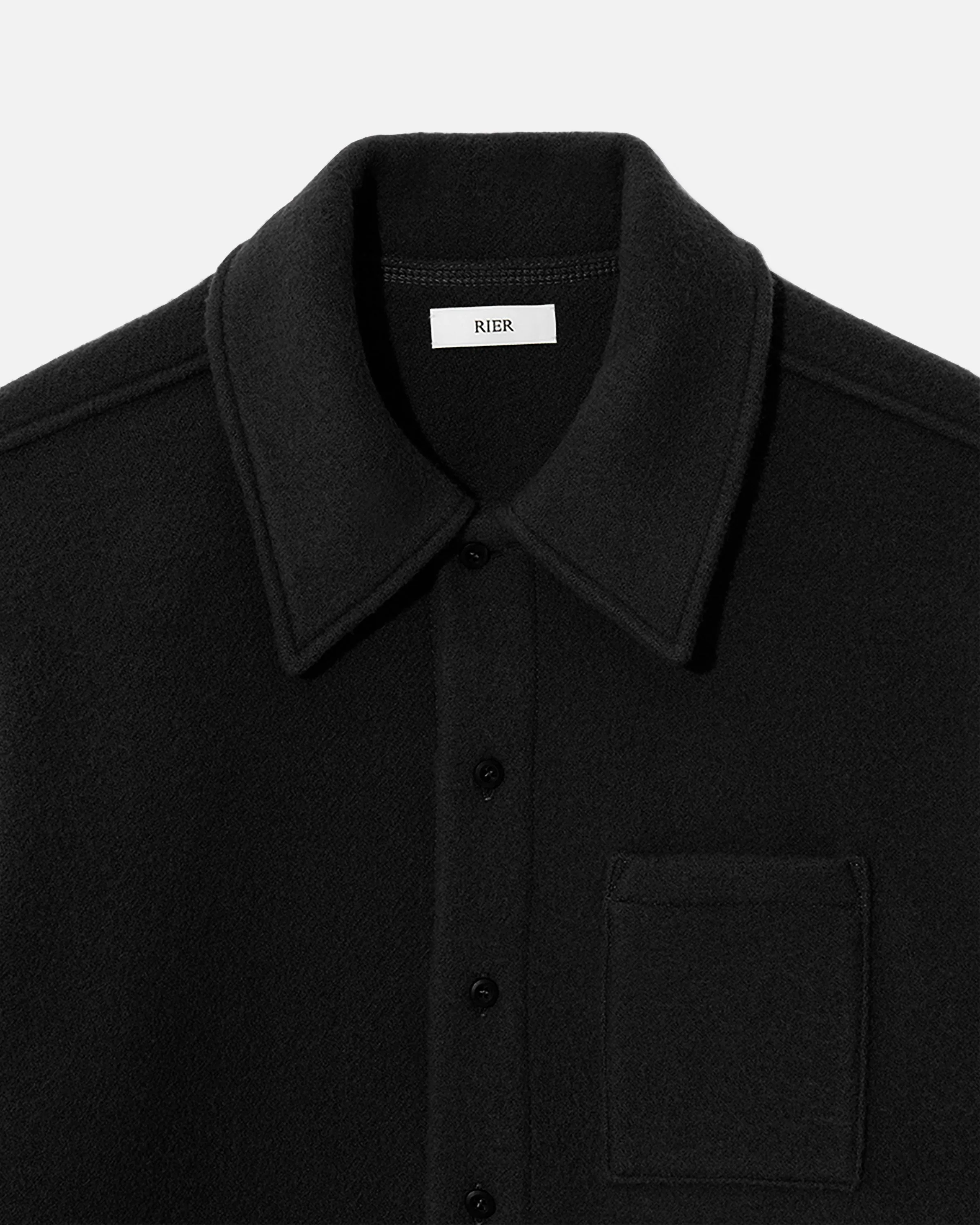 Fleece shirt black sold by Rier product image thumbnail 3