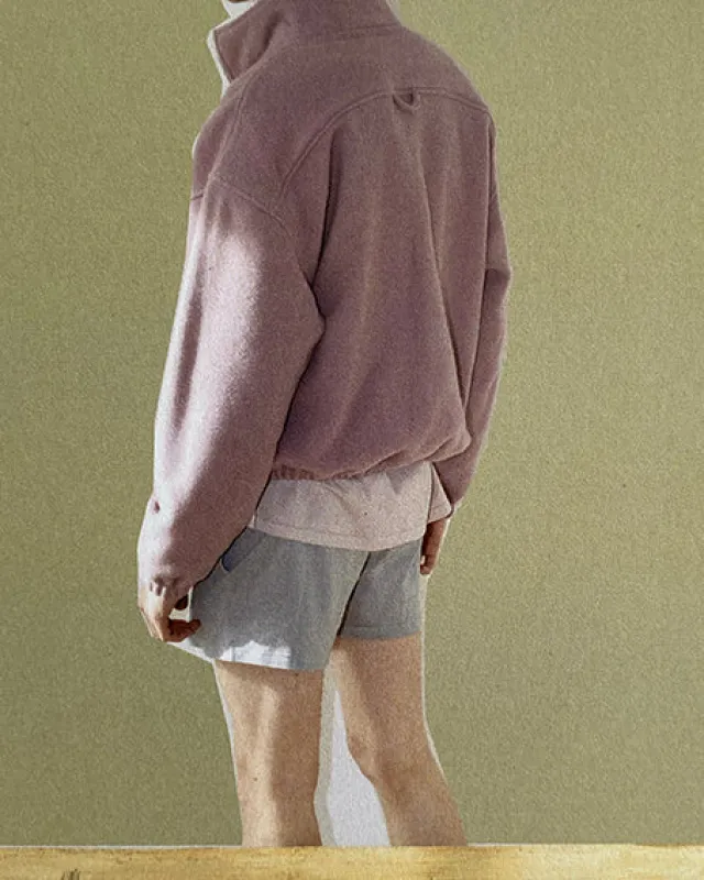 Shorts jersey cotton light grey made by Rier