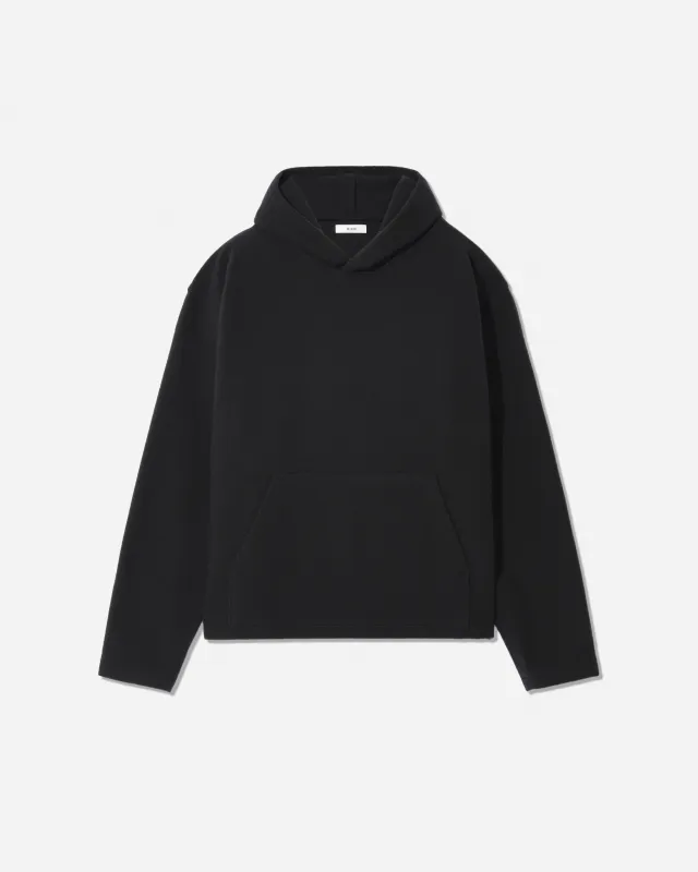 Fleece hoodie charbon made by Rier