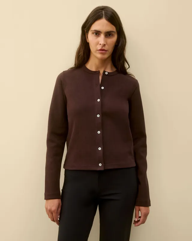 POPPY CARDIGAN | Choco Plum made by FLORE FLORE