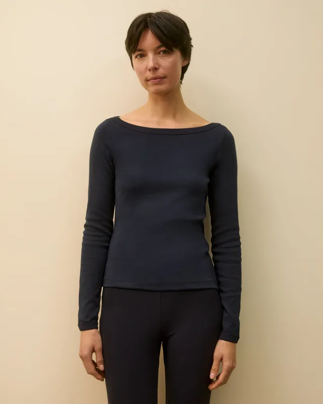 STEFFI LONGSLEEVE | Navy made by FLORE FLORE