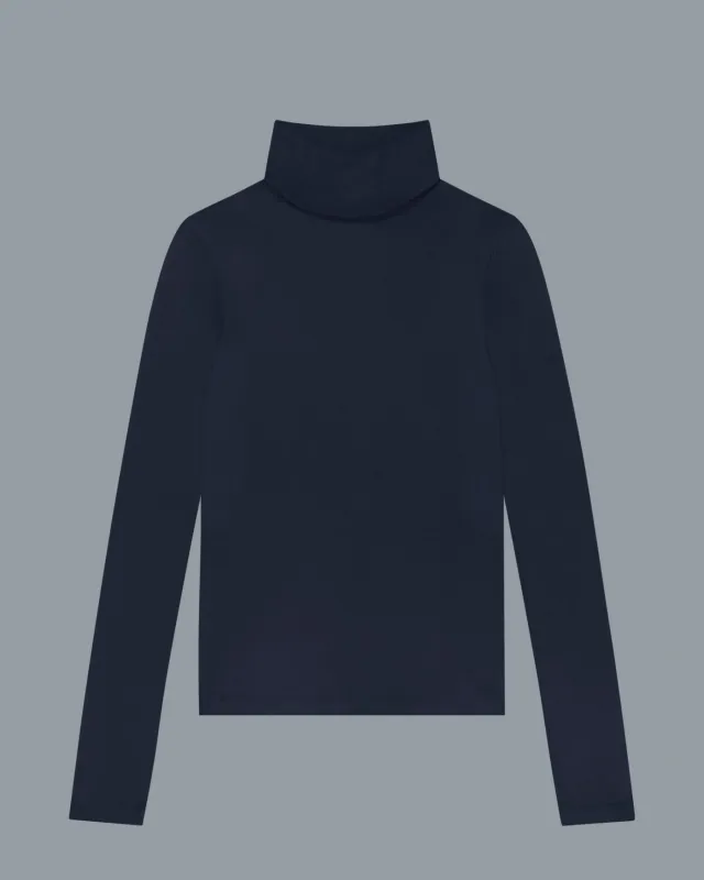 DINAH TURTLENECK | Navy made by FLORE FLORE