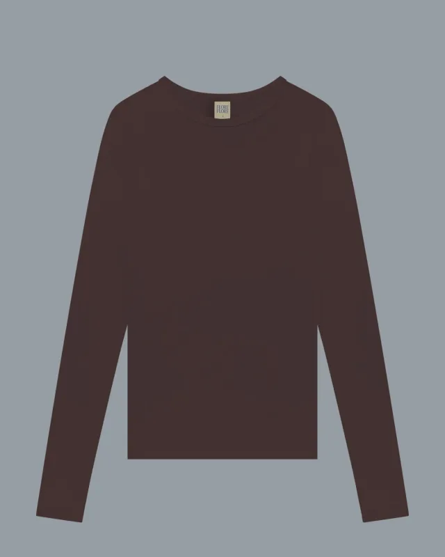 OLIVIA LONGSLEEVE | Choco Plum made by FLORE FLORE