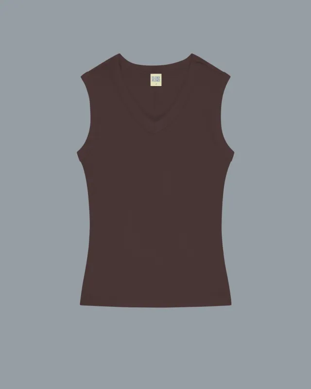 JILL TANK | Choco Plum made by FLORE FLORE
