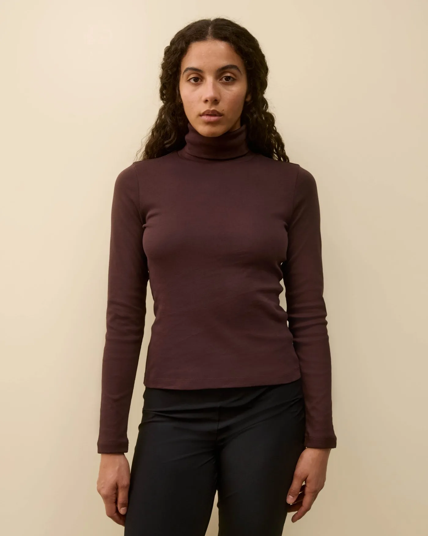 DINAH TURTLENECK | Choco Plum sold by FLORE FLORE product image thumbnail 2