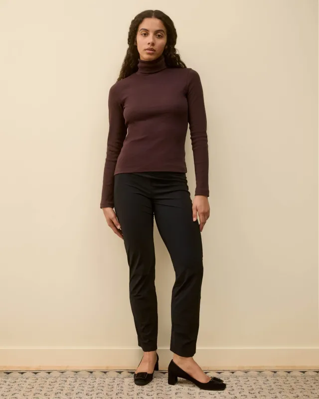 DINAH TURTLENECK | Choco Plum made by FLORE FLORE