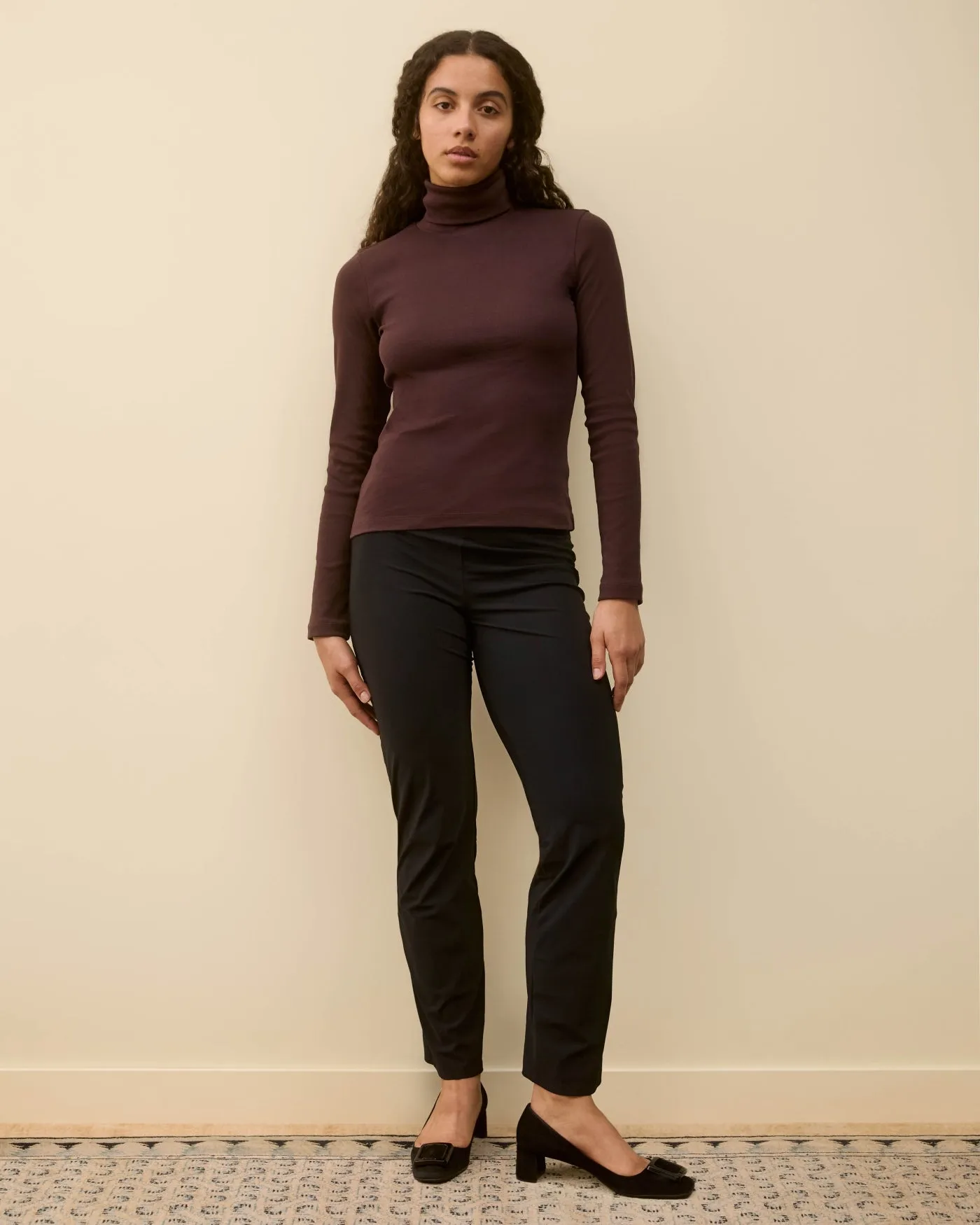 DINAH TURTLENECK | Choco Plum sold by FLORE FLORE