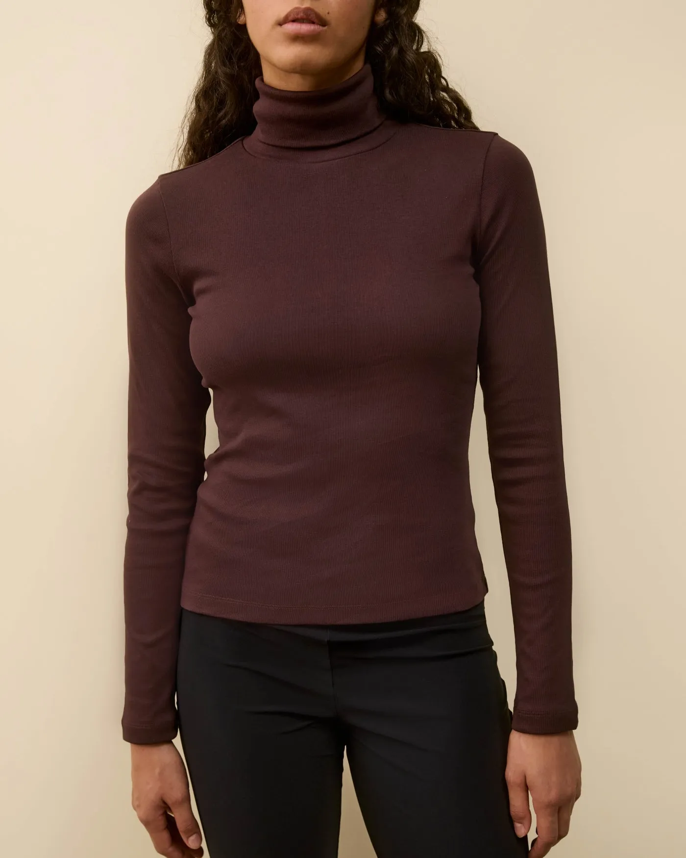 DINAH TURTLENECK | Choco Plum sold by FLORE FLORE product image thumbnail 4