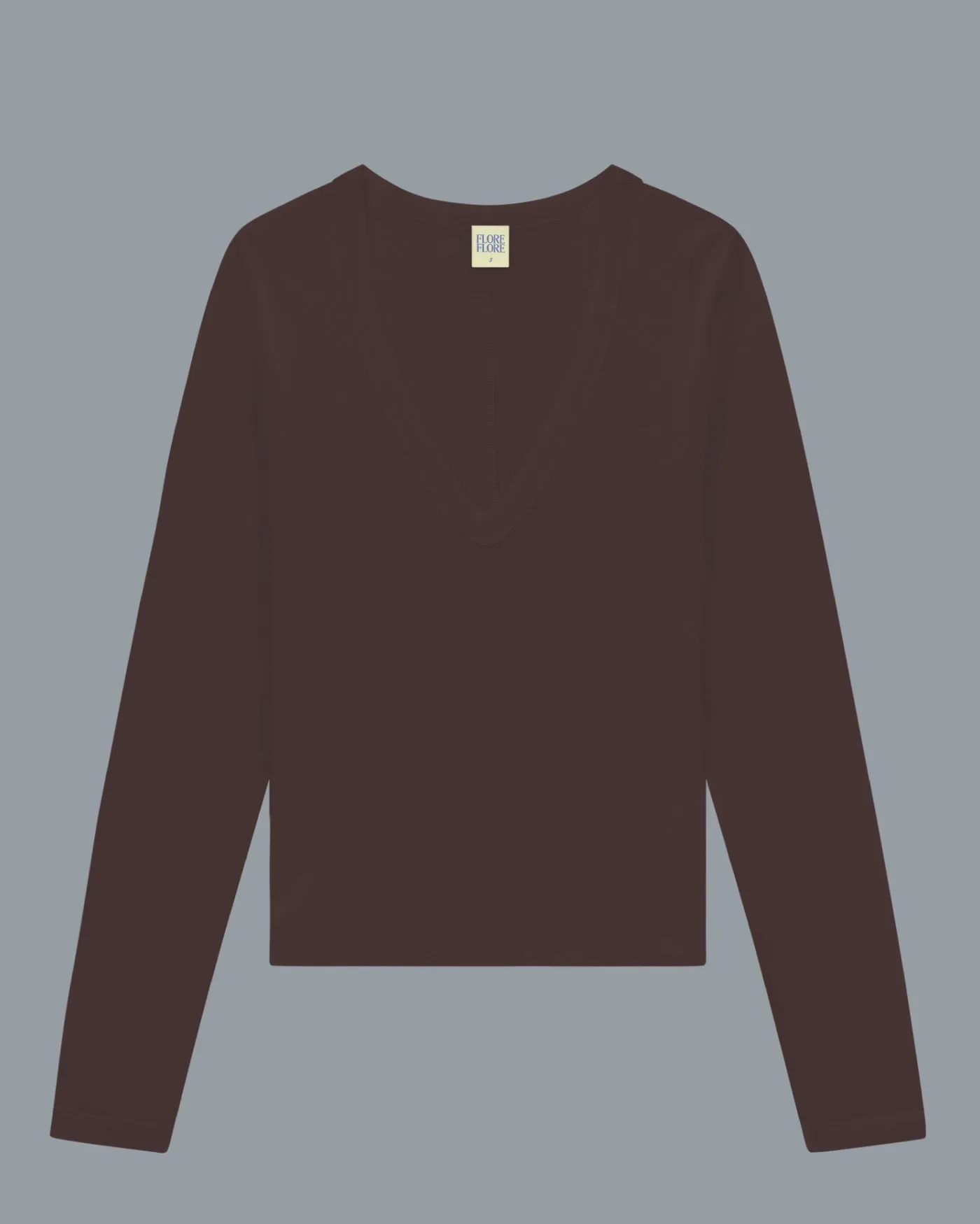 DEWI LONGSLEEVE | Choco Plum sold by FLORE FLORE