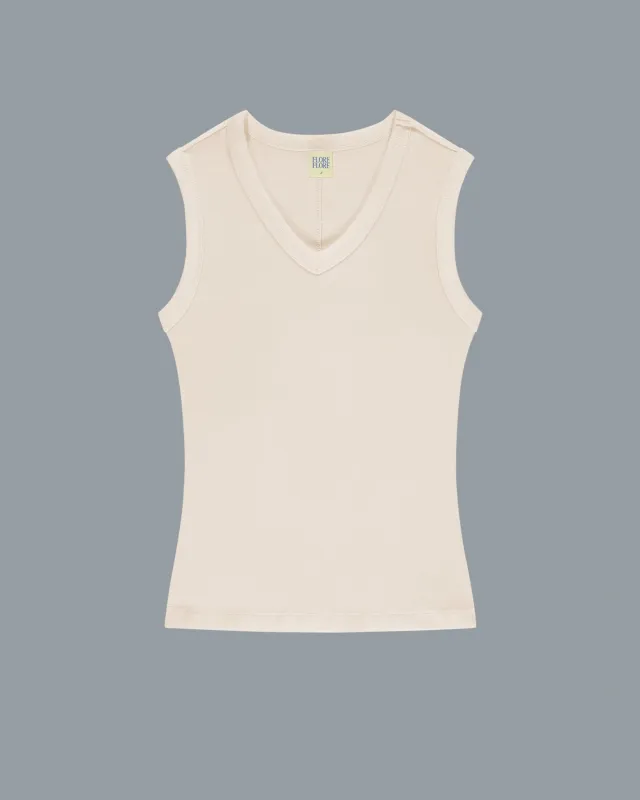 JILL TANK | Off White made by FLORE FLORE