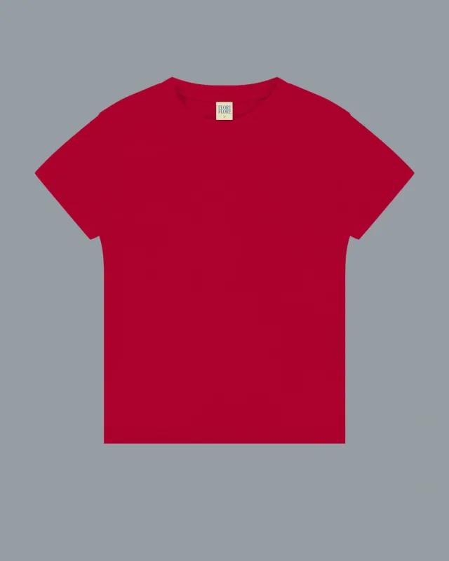 MONICA TEE | Red made by FLORE FLORE