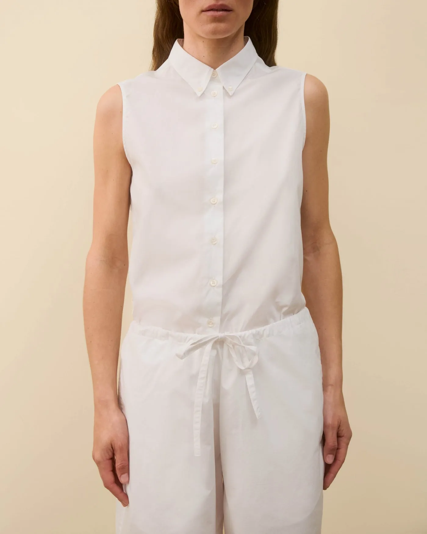 CASTA SLEEVELESS SHIRT | White sold by FLORE FLORE product image thumbnail 4