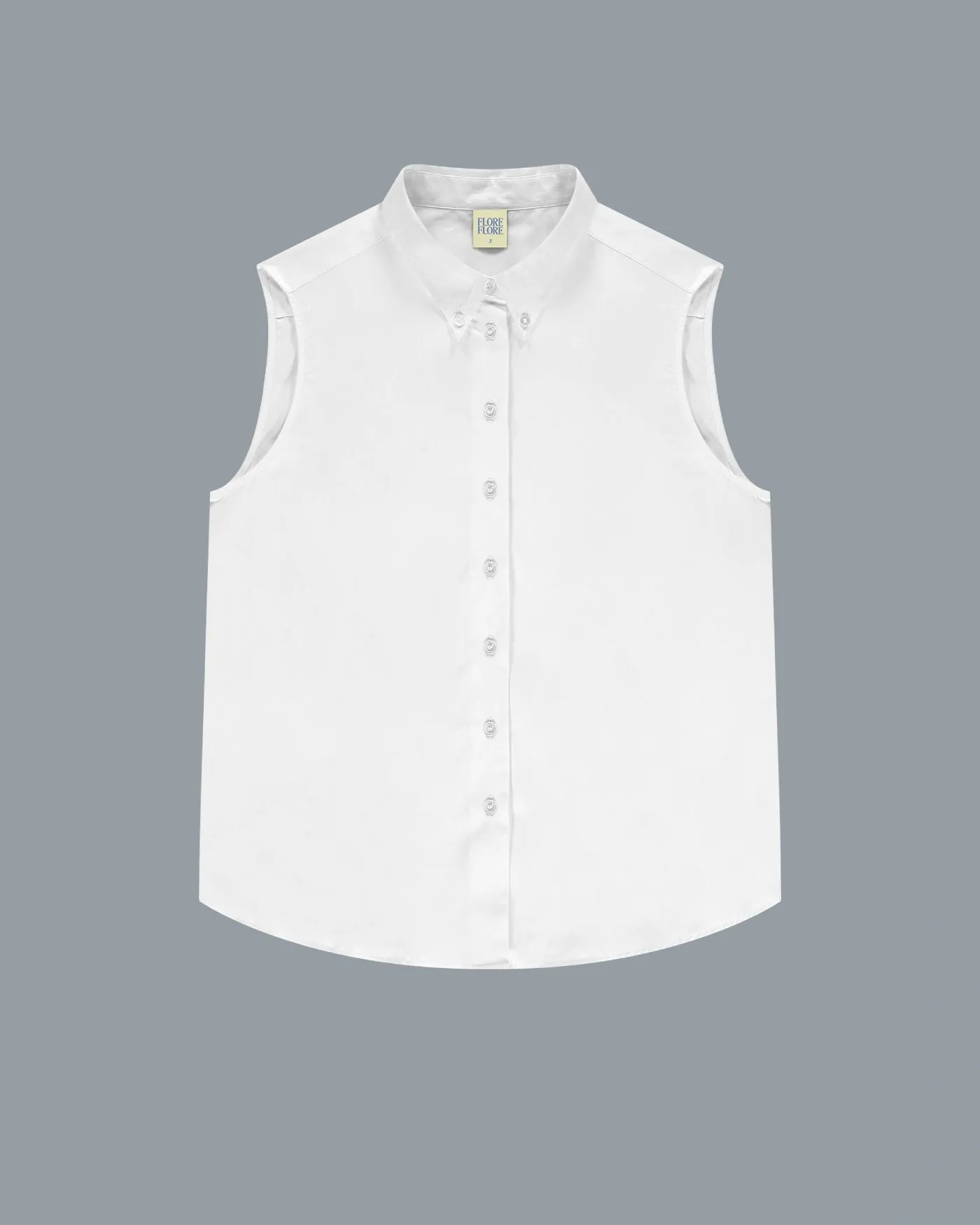 CASTA SLEEVELESS SHIRT | White sold by FLORE FLORE product image thumbnail 5
