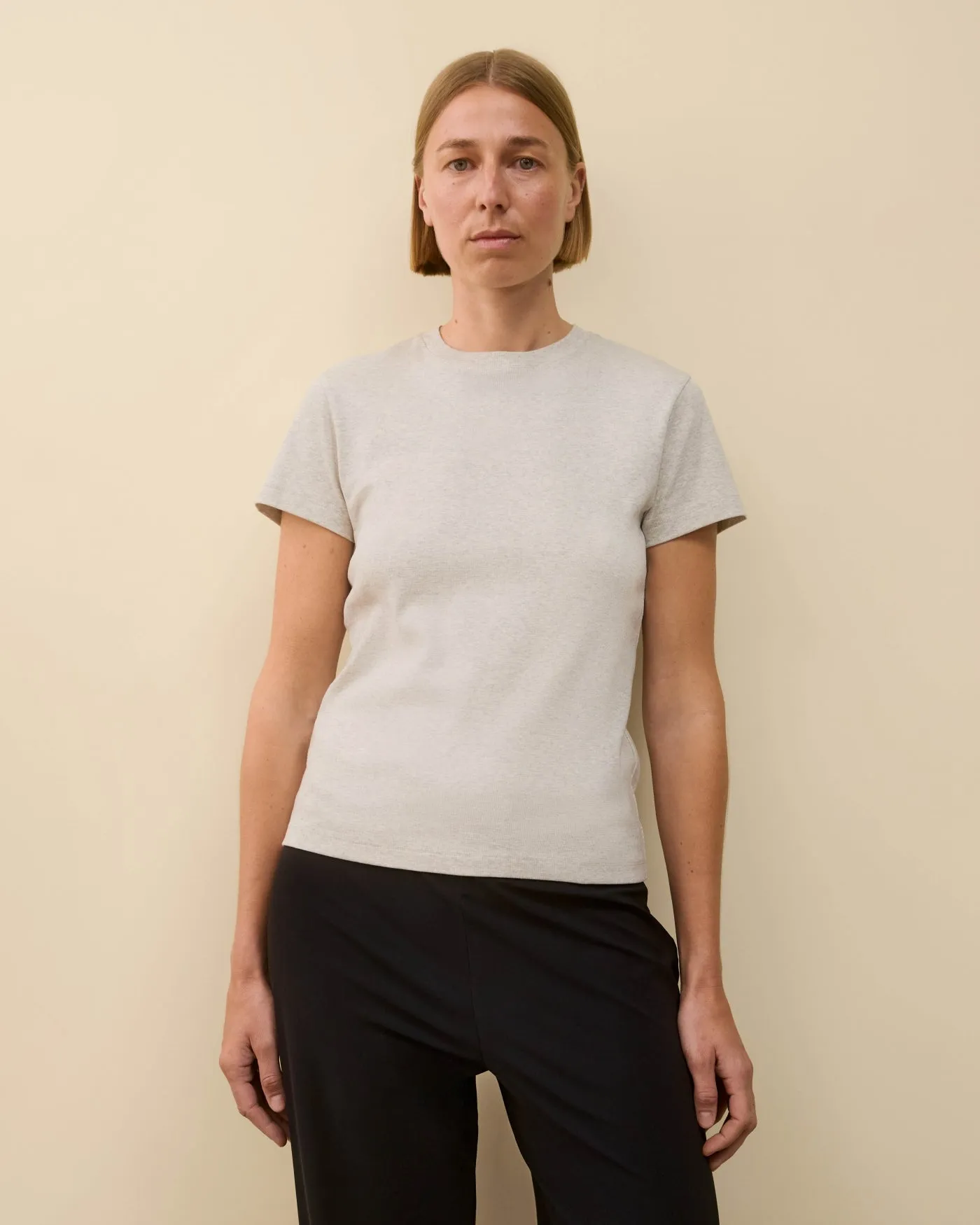 MONICA TEE | Heather Grey sold by FLORE FLORE