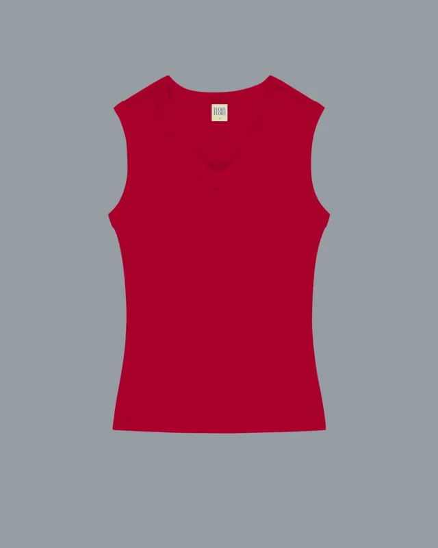 JILL TANK | Red made by FLORE FLORE