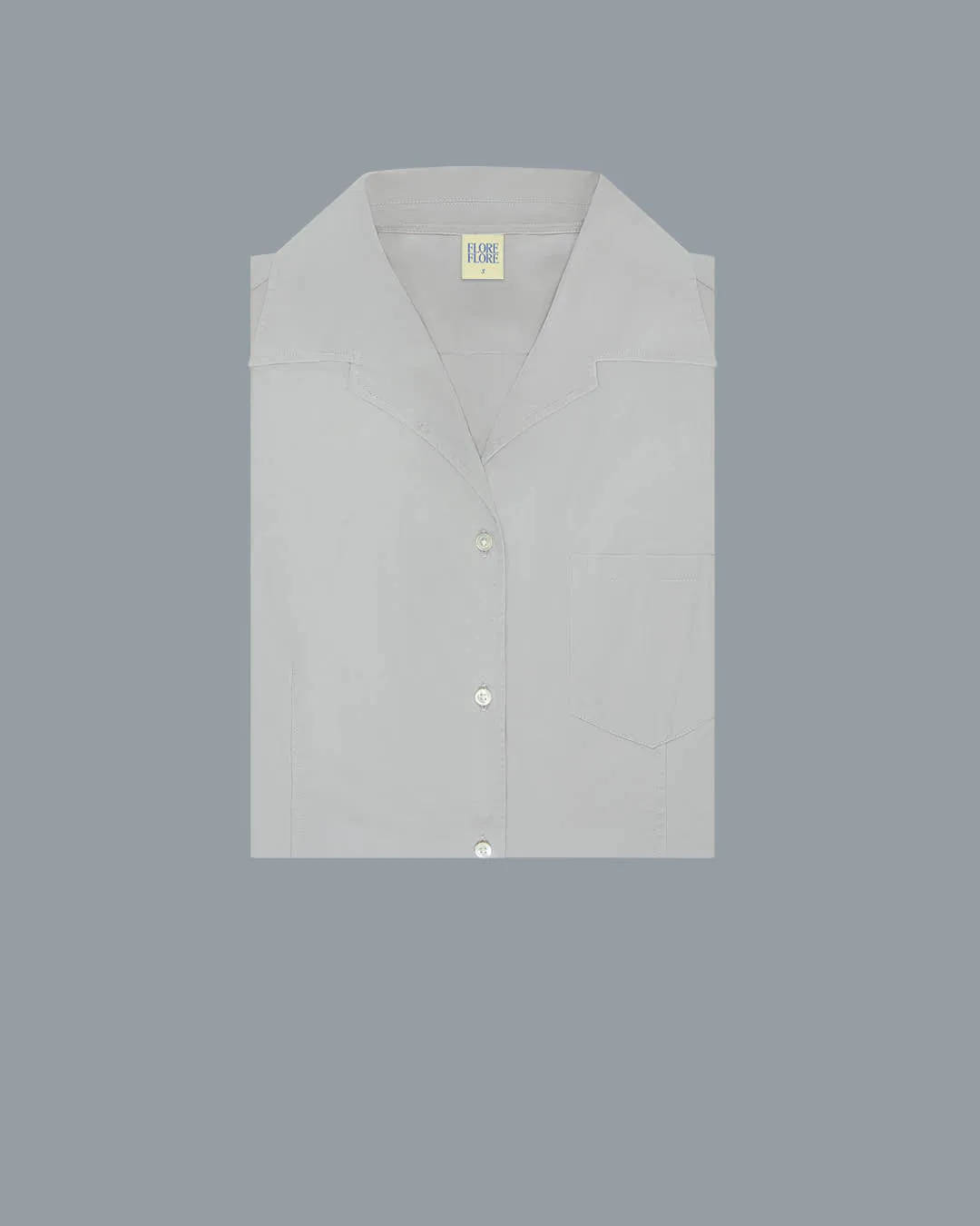 ROSIE SLEEVELESS SHIRT | Grey sold by FLORE FLORE product image thumbnail 3