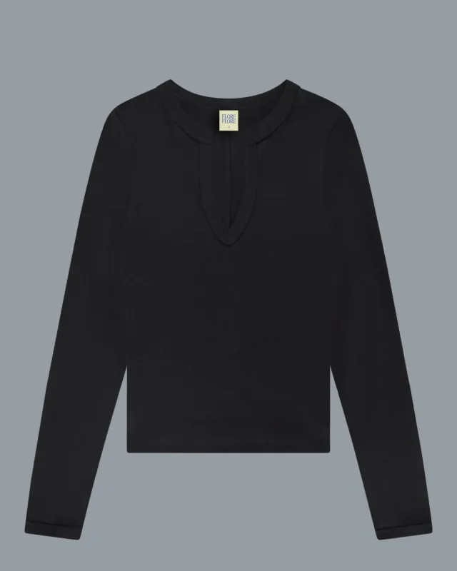IMAN LONGSLEEVE | Black made by FLORE FLORE