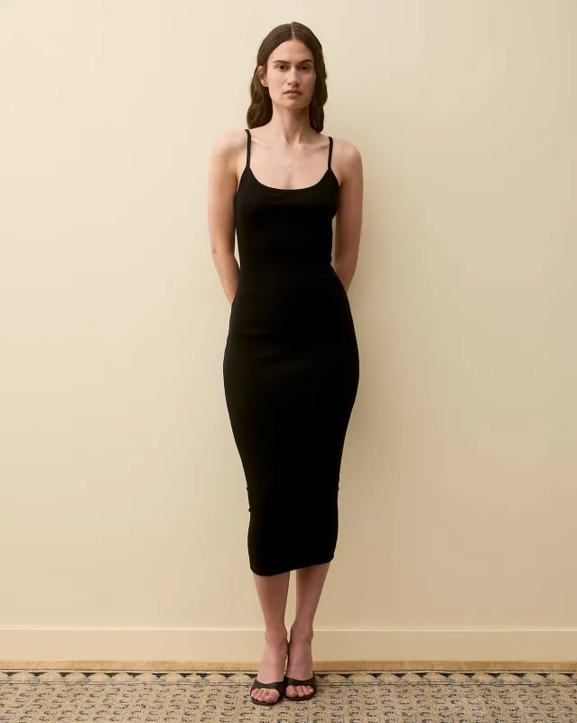 BIBI MIDI DRESS | Black made by FLORE FLORE