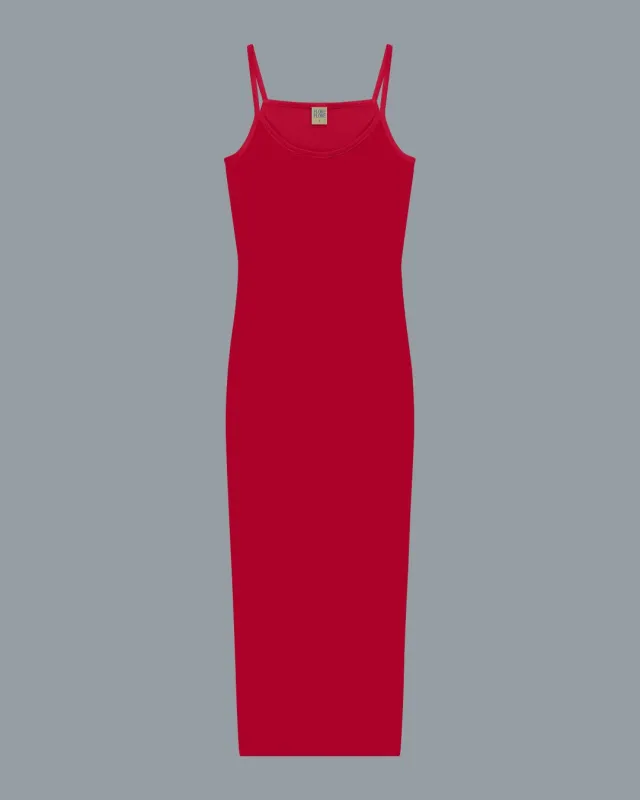BIBI MIDI DRESS | Red made by FLORE FLORE