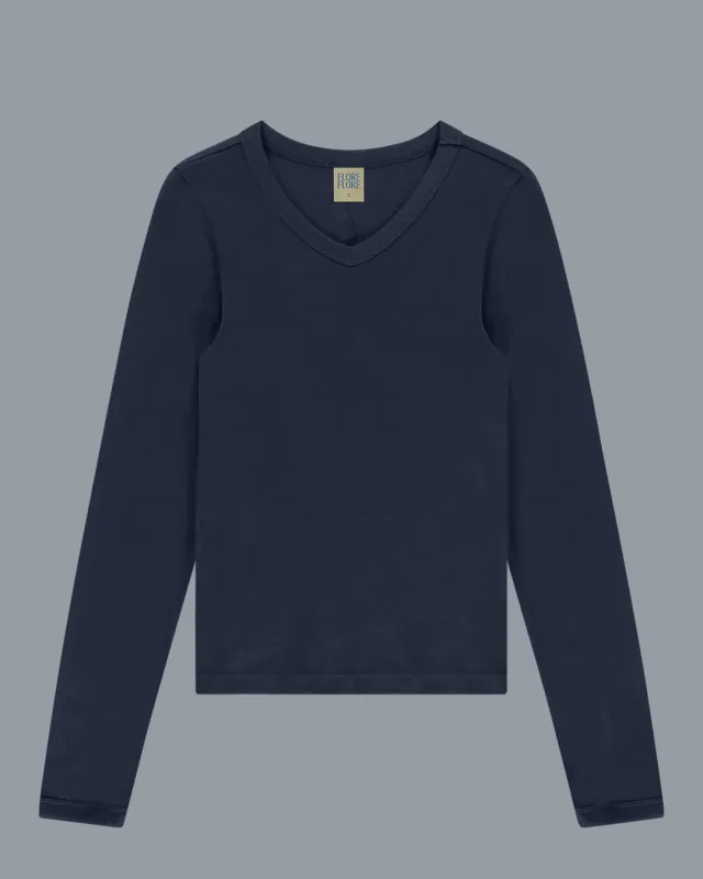 JILL LONGSLEEVE | Navy made by FLORE FLORE