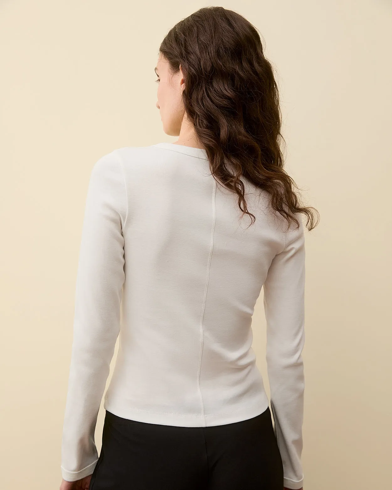 JILL LONGSLEEVE | White sold by FLORE FLORE product image thumbnail 5
