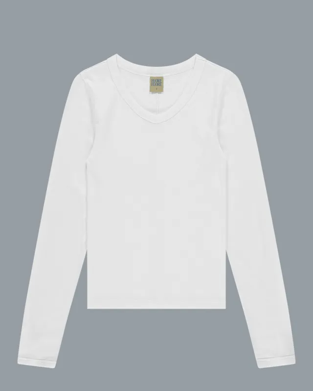 JILL LONGSLEEVE | White made by FLORE FLORE