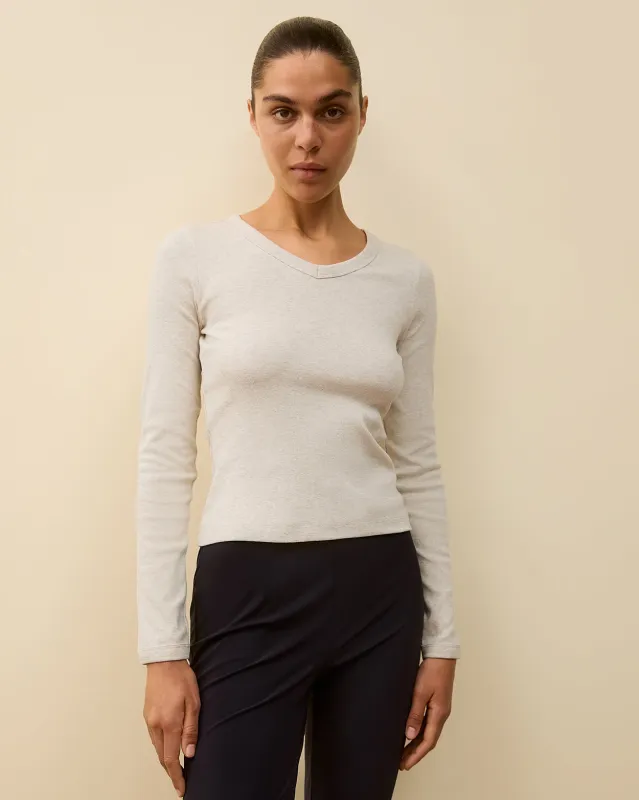 JILL LONGSLEEVE | Heather Grey made by FLORE FLORE
