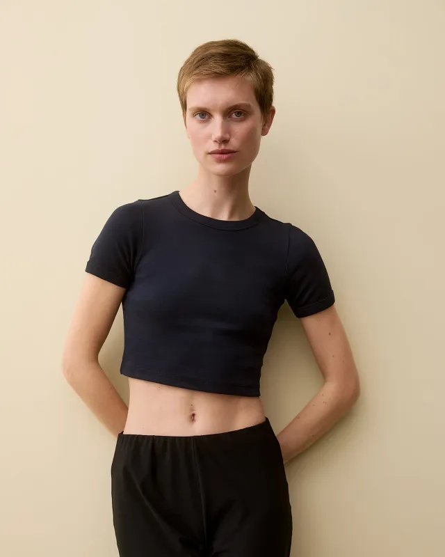 CAR CROP | Navy made by FLORE FLORE