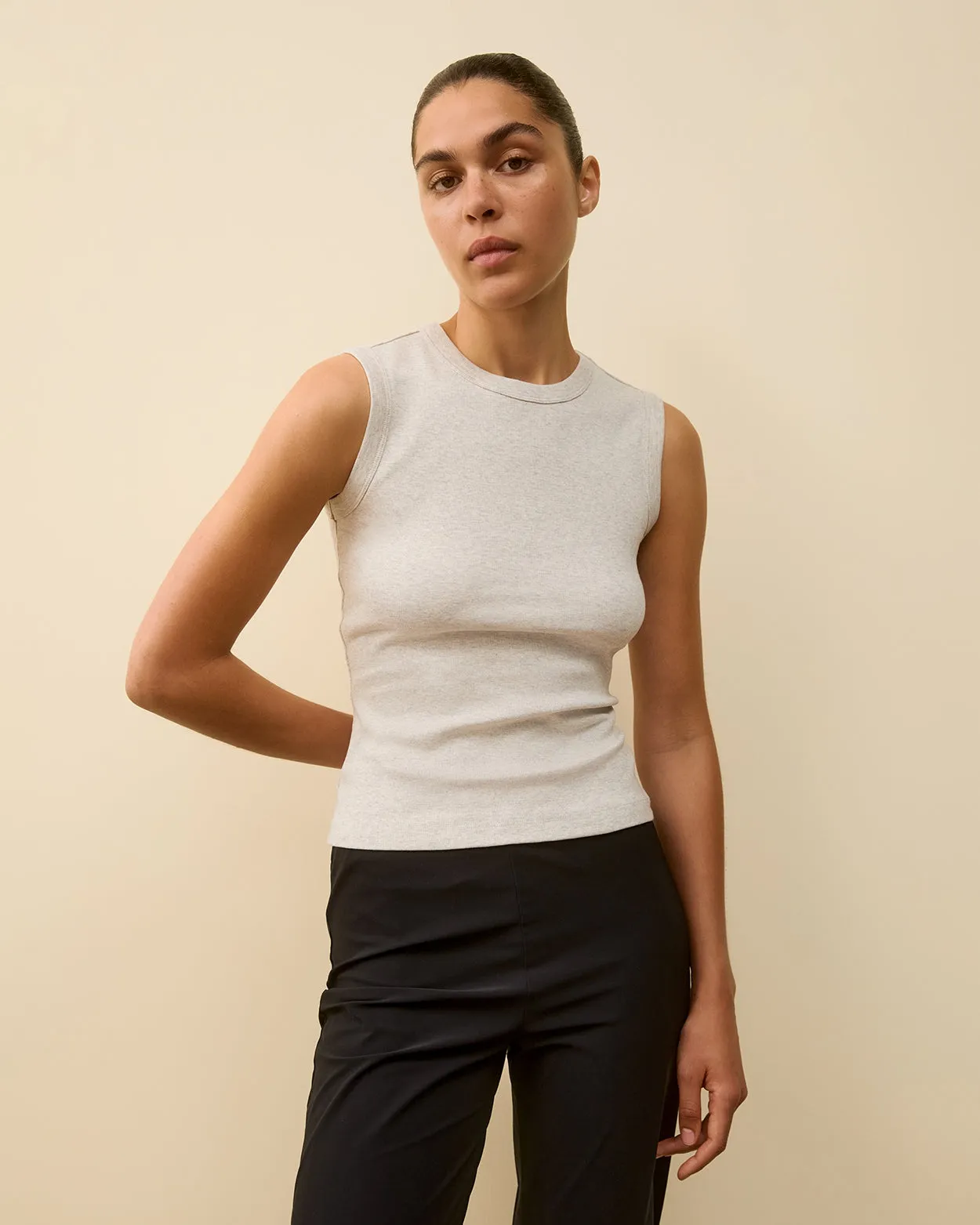 ESMÉ TANK | Heather Grey sold by FLORE FLORE