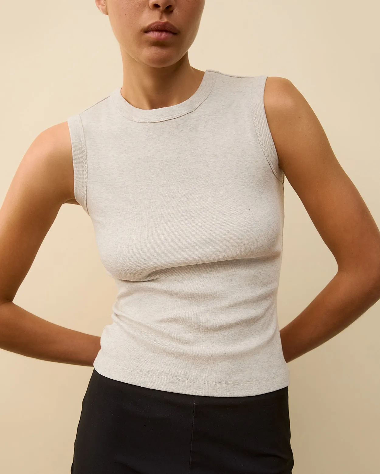 ESMÉ TANK | Heather Grey sold by FLORE FLORE product image thumbnail 4