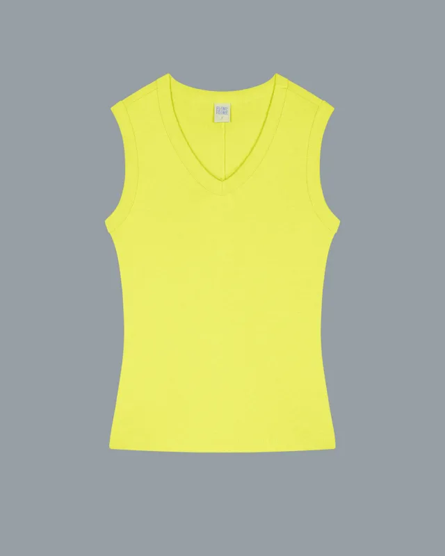 JILL TANK | Lime made by FLORE FLORE