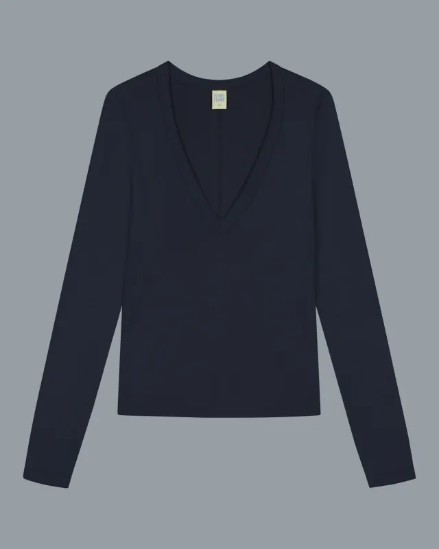 DEWI LONGSLEEVE | Navy made by FLORE FLORE