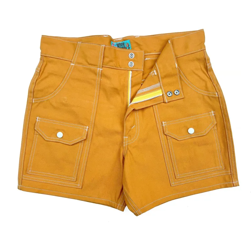 Manureva Deck Shorts "Cooper Ed." - Orange made by Mister Freedom