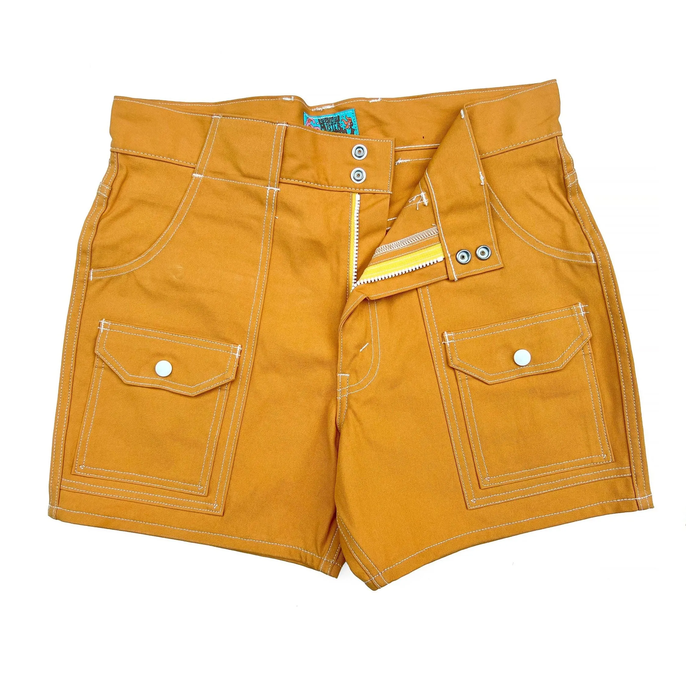 Manureva Deck Shorts "Cooper Ed." - Orange sold by Mister Freedom