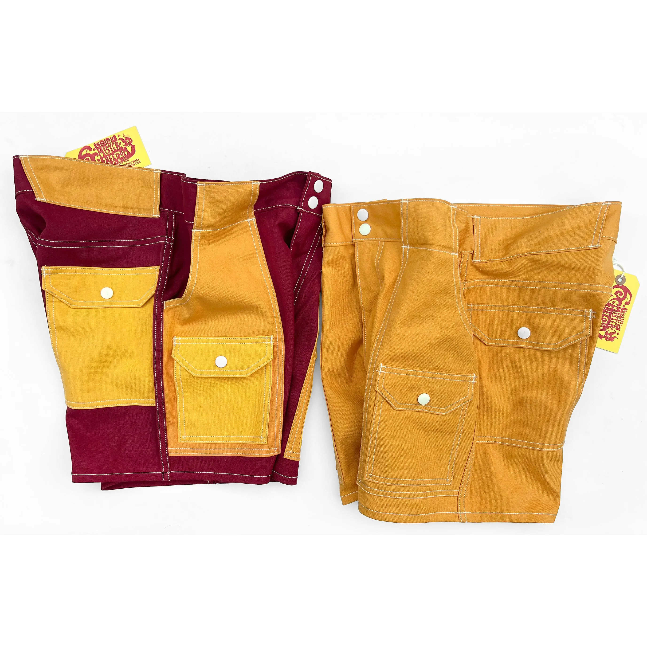 Manureva Deck Shorts "Cooper Ed." - Orange sold by Mister Freedom product image thumbnail 3