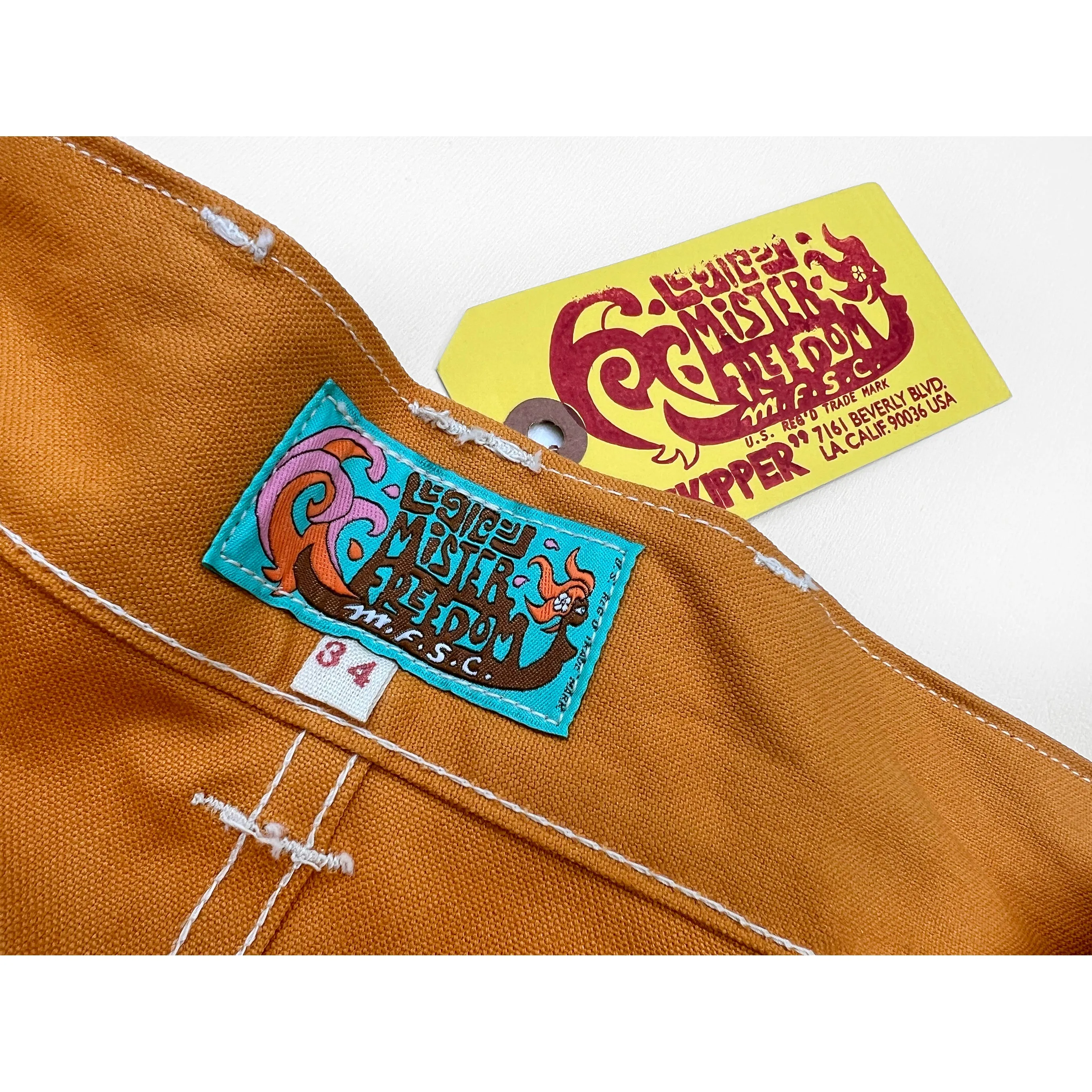 Manureva Deck Shorts "Cooper Ed." - Orange sold by Mister Freedom product image thumbnail 4