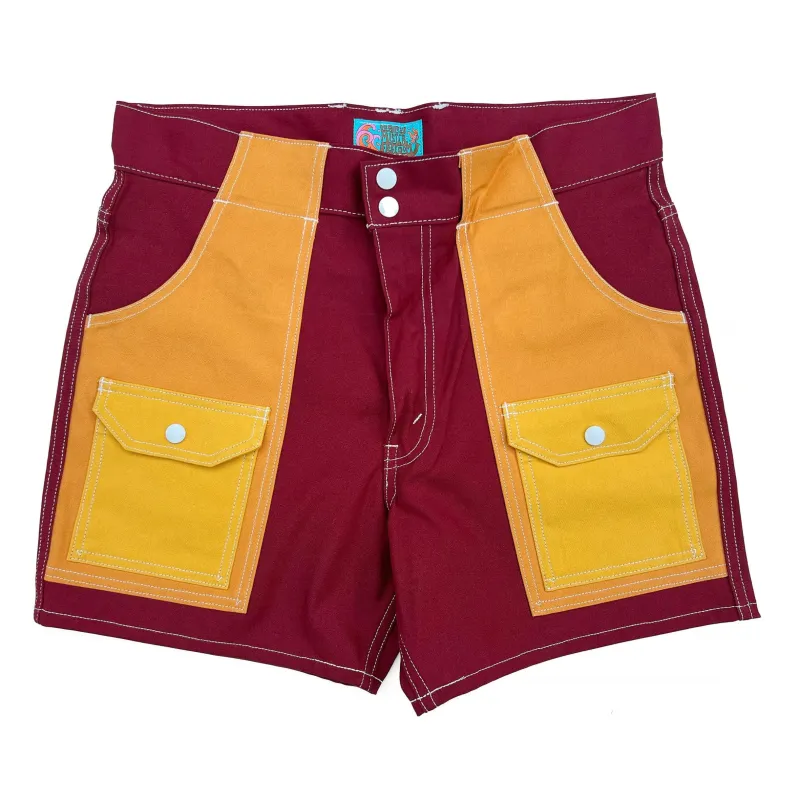Manureva Deck Shorts "Cooper Ed." - Cerise Tutti Frutti made by Mister Freedom