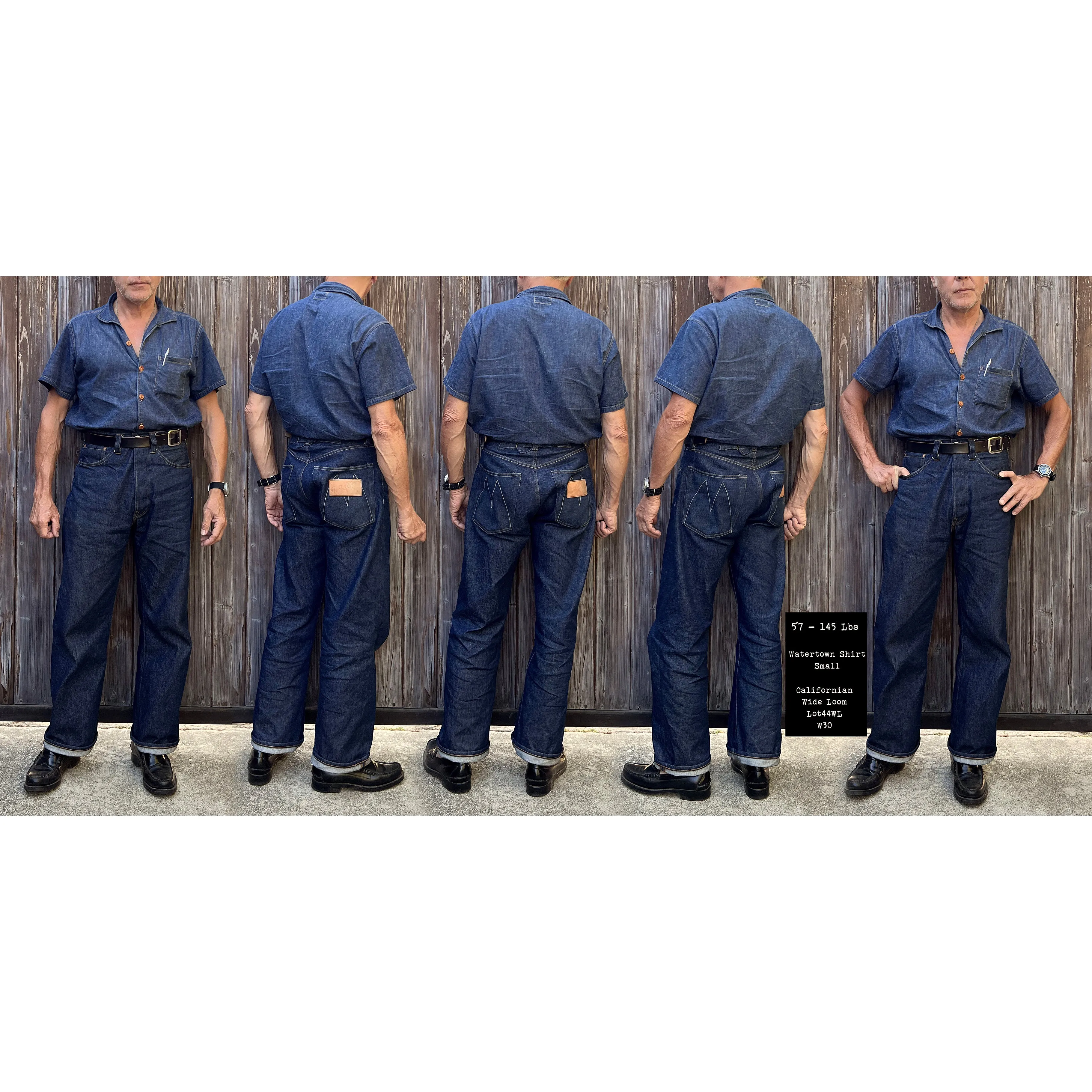 Californian Lot.44WL "Wide Loom" Buckle Back sold by Mister Freedom product image thumbnail 5