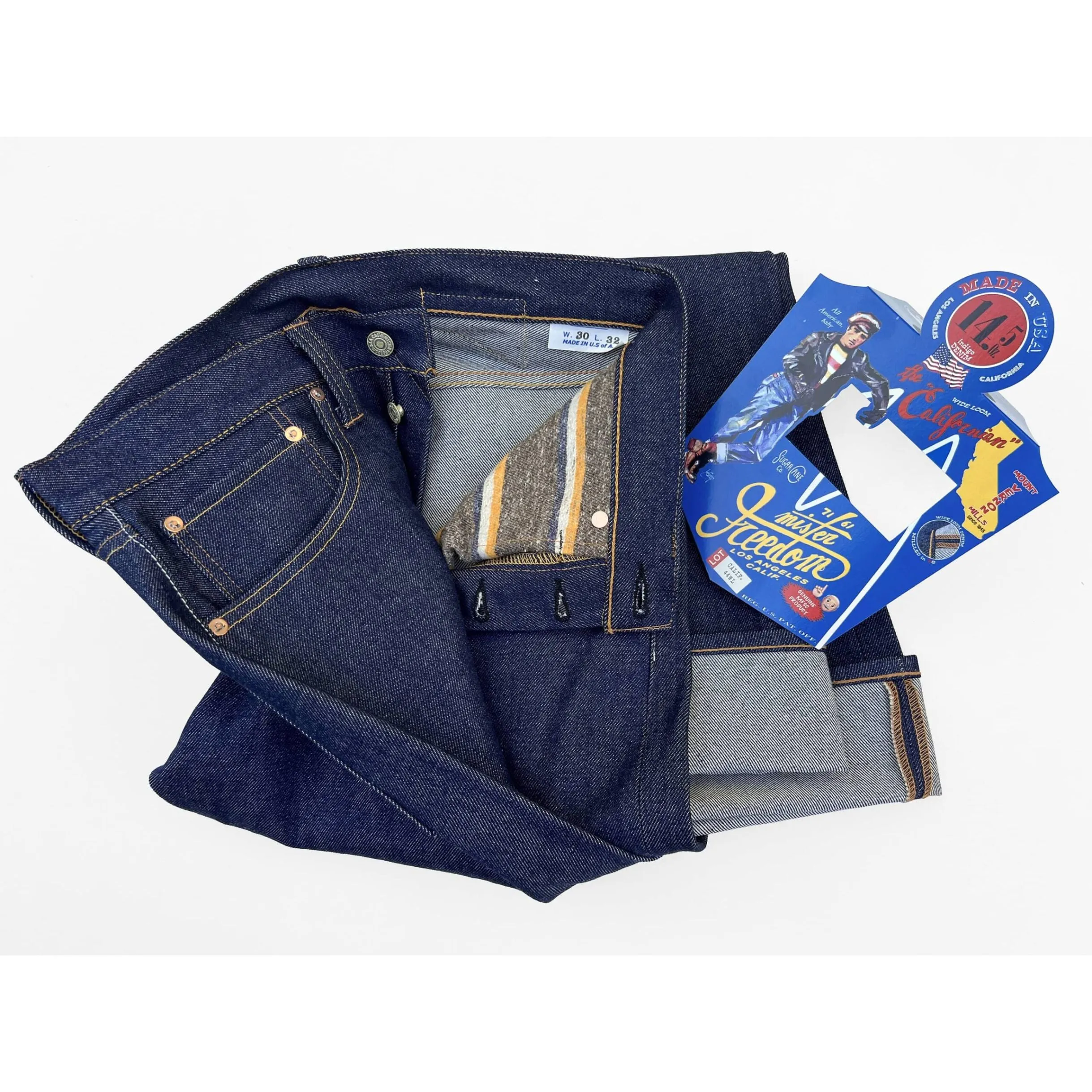Californian Lot.44WL "Wide Loom" Buckle Back sold by Mister Freedom product image thumbnail 4